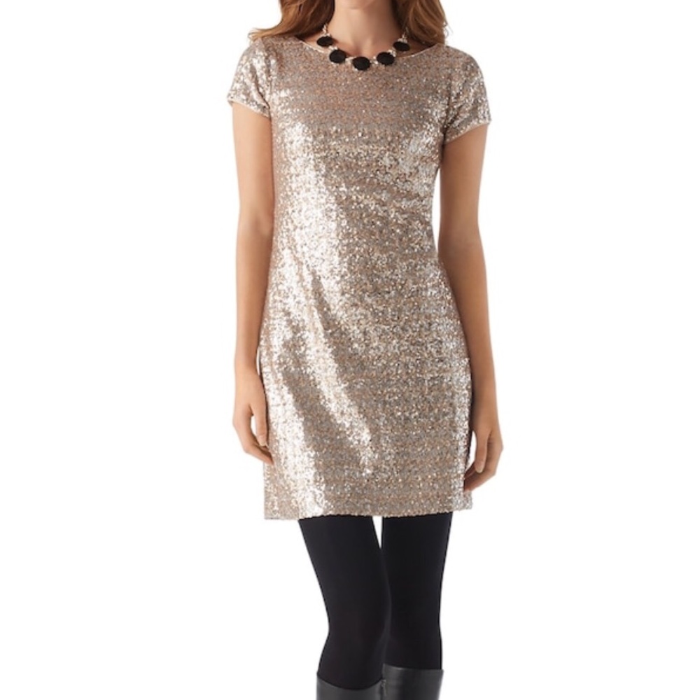 NWOT White House Black Market Sequin Dress